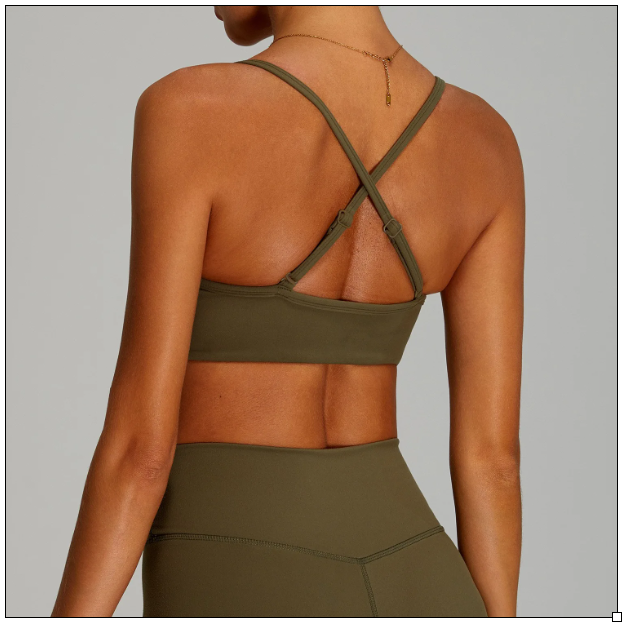 Seamless Adjustable Criss Cross Sports Bra