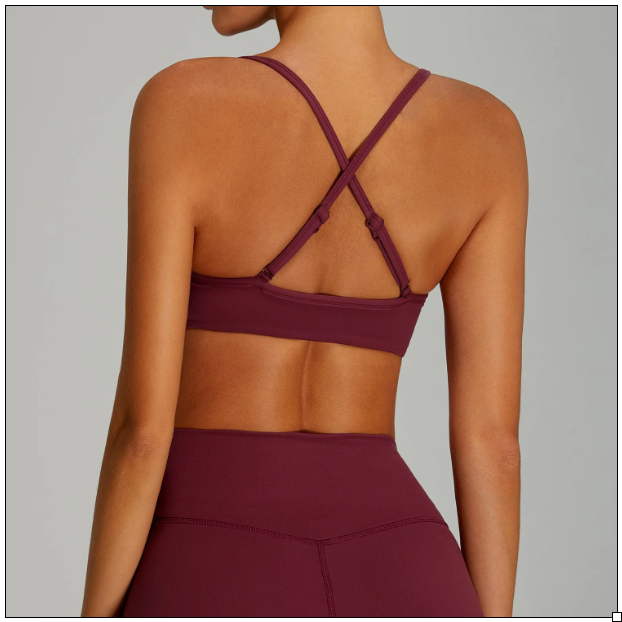 Seamless Adjustable Criss Cross Sports Bra